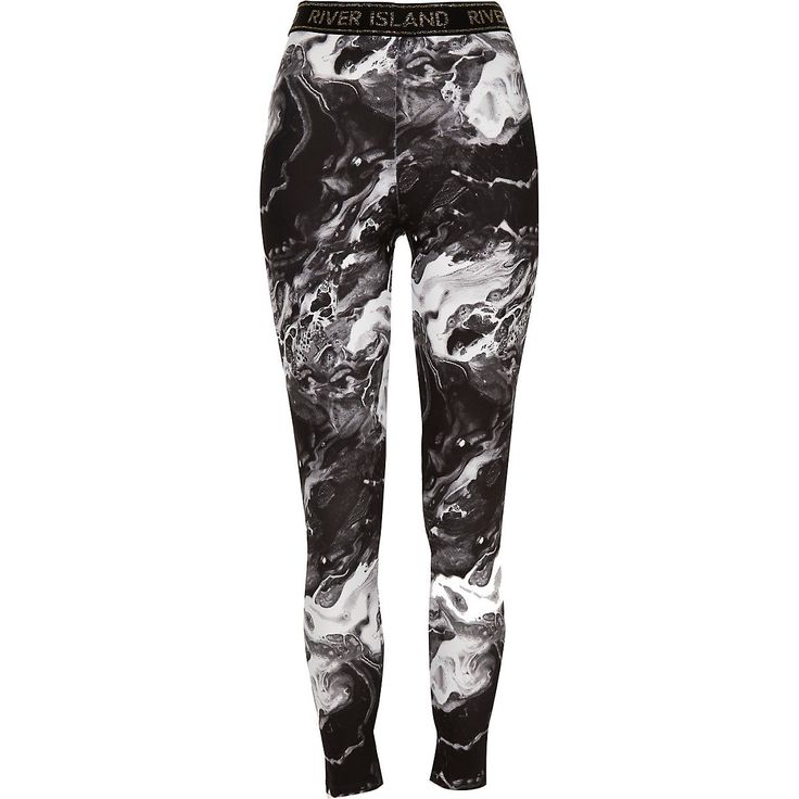 Black Marble Joggers